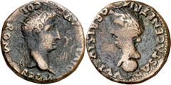Monedas antiguas de Hispania / Celtiberian coins Tiberio. Colonia Romula (Sevilla). Dupondio. (FAB. 2014) (ACIP. 3360). 22,78 g. MBC-.