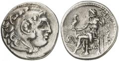 Imperio Macedonio. Alejandro III, Magno (336-323 a.C.). ¿Mylasa?. Dracma. (S. 6730 var) (MJP. falta). 4,26 grs. MBC+.