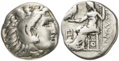 Imperio Macedonio. Alejandro III, Magno (336-323 a.C.). Lampsacos. Dracma. (S. 6730 var) (MJP. 1412). 4,07 grs. MBC.