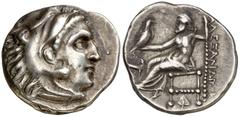 Monedas griegas / Greek coins Imperio Macedonio. Alejandro III, Magno (336-323 a.C.). Dracma. (S. 6730 var) (MJP. falta). 4,27 g. MBC+.