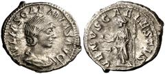 Monedas romanas / Roman coins (220-222 d.C.). Julia Soaemias. Denario. (Spink 7719) (S. 8a) (RIC. 241). 3,51 g. MBC.