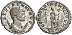 Monedas romanas / Roman coins (275 d.C.). Severina. Antoniniano. (Spink 11706) (Co. 8) (RIC. 13). 4,43 g. Restos del plateado original. EBC.