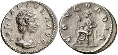 Monedas romanas / Roman coins (220 d.C.). Julia Paula. Denario. (Spink 7655) (S. 6a) (RIC. 211). 2,75 g. MBC+.