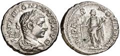 Monedas romanas / Roman coins (219 d.C.). Eliogábalo. Denario. (Spink 7512) (S. 38a) (RIC. 73). 3,20 g. MBC.
