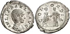 Monedas romanas / Roman coins (219 d.C.). Julia Paula. Denario. (Spink 7656) (S. 12) (RIC. 214). 2,51 g. EBC-.