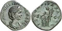 Monedas romanas / Roman coins (250-251 d.C.). Herennia Etruscilla. Sestercio. (Spink 9504) (Co. 9) (RIC. 134a). 14,05 g. MBC+.
