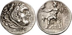 Monedas griegas / Greek coins Imperio Macedonio. Alejandro III, Magno (336-323 a.C.). Chios. Dracma. (S. 6730 var) (MJP. 2316). 4,18 g. MBC+.