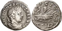 Monedas romanas / Roman coins (218-219 d.C.). Eliogábalo. Denario. (Spink 7510) (S. 27a) (RIC. 188). 2,08 g. MBC.