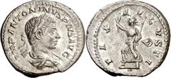 Monedas romanas / Roman coins (220-221 d.C.). Eliogábalo. Denario. (Spink 7527) (S. 120) (RIC. 125). 3,63 g. EBC-.