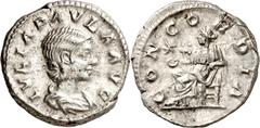 Monedas romanas / Roman coins (220 d.C.). Julia Paula. Denario. (Spink 7655) (S. 6a) (RIC. 211). 3,54 g. MBC+.