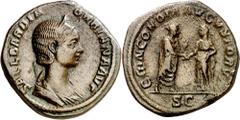 Monedas romanas / Roman coins (225 d.C.). Orbiana. Sestercio. (Spink 8194) (Co. 6) (RIC. 657). 20,11 g. MBC+/MBC.