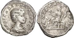 Monedas romanas / Roman coins (220 d.C.). Julia Soaemias. Denario. (Spink 7720) (S. 14) (RIC. 243). 2,42 g. MBC.