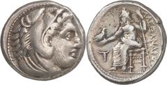 Monedas griegas / Greek coins Imperio Macedonio. Alejandro III, Magno (336-323 a.C.). Anfípolis. Tetradracma. (S. 6713 var) (MJP. 93). Con estuche, incluye nota manuscrita de los "Museos Artísticos de