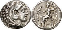 Monedas griegas / Greek coins Imperio Macedonio. Casandro (317-297 a.C.). Anfípolis. Tetradracma. (S. falta) (CNG. III, 991). 17,12 g. MBC+.
