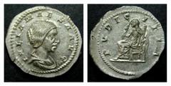 ROMAN IMPERIAL COINAGE JULIA MAESA, grandmother of Elagabalus JULIA MAESA, grandmother of Elagabalus AR-Denarius, 2,95 g. Rome. c. 218-222. Obv.: IVLIA MAESA AVG Bust r. Rev.: PVDICITIA Pudicidia l., 