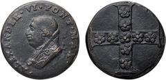 Alessandro VI. Alessandro VI. Sommo Pontefice 1492-1503. Rodrigo de Borja di Jàtiva, Spagna. Medaglia di restituzione in bronzo. Sec. XVI. AE 41.41 mm. ALEXANDER VI PONT MAX Busto a sinistra a capo sc