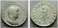 ROMAN IMPERIAL COINS BALBINUS (238) AE-Sestertius, 20.32 g. Rome, 238. Obv.: IMP CAES D CAEL BALBINVS AVG Laureate, draped, cuirassed head r. Rev.: PROVIDENTIA DEORVM / S C Providentia l., holding wan