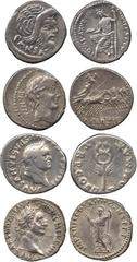 Ancient Coins. Roman. Mint of Rome unless otherwise stated. C. Vibius Pansa (90 BC), Silver Denarius, head of Apollo, rev Minerva in quadriga (Cr 342/5b); C. Vibius Pansa (48 BC), Silver Denarius, mas