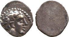 Ancient Coins. Greek. Cyprus, Salamis (c.445-411 BC), Silver Obol, young male head right, rev blank, 0.53g (BMC 47; cf J P Six, RN 1883, pl.VI, 9; cf SNG Cop 42). Toned, good very fine, rare . £280-32