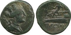 ANCIENT COINS. GREEK. Kingdom of Syria, Seleukos I (312-280 BC), AE 19mm, head right, rev bull right, countermarked with a caduceus (see H/L 24.2 for host coin); Seleukos II (246-226 BC), AE 25mm, dia