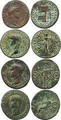 ANCIENT COINS. First Century Asses (7), issues of Agrippa, Caligula, Claudius and Nero. Fine and better . (7) Part of The David Heuer Collection, David Heuer of Memphis, Tennessee, USA, developed his 