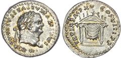 Ancient Rome Titus (AD 79-81) AR Denarius, Rome, â€˜Atonement issue, AD 80, 3.53g. IMP TITVS CAESAR VESPASIAN AVG P M, laureate head of Titus left. Rev. TR P IX IMP XV COS VIII P P, draped throne of J