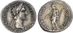 Ancient Rome Nerva (AD 96-98) AR Denarius, Rome, AD 97, 3.49g. IMP NERVA CAES AVG PM TR P COS III P P, laureate head of Nerva right. Rev. LIBERTAS PVBLICA, Libertas standing left, holding pileus and s