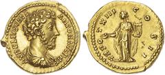 Ancient Rome Marcus Aurelius (AD 161‑180) AV Aureus, struck as Caesar under Antoninus Pius, mint of Rome, AD 158‑159, 7.28g.Marcus Aurelius (AD 161‑180) AV Aureus, struck as Caesar under Antoninus Piu