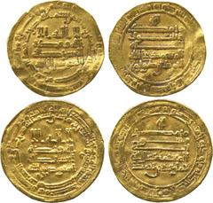 ISLAMIC COINS. Tulunid. Ahmed b. Tulun, Gold Dinar, Misr 270h, 3.91g; Khumarawayh (270-282h), Gold Dinar, Misr 277h, 4.05g (Grabar 14, 37; A 661, 664). Fine and very fine respectively. (2) £300-350
