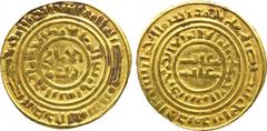 ISLAMIC COINS. Crusader Imatation. Anonymous , Gold Bezant, without mint (‘Akka) or date, struck in the style of the Fatimid Dinar of al-Amir (495-524h), 3.45g (A 730). Very fine. £250-300