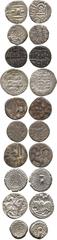 Indian Coins. Mediaeval India. Ghaznavid, Mahmud (AH 388-422; AD 998-1030), Bilingual Dirham, Mahmudpur (Lahore), AH 418 (G&G GZ2); other Mediaeval Coins (7), silver and billon, including a Shahi bull