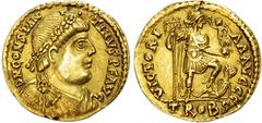 Ancient Rome Constantine III (AD 407‑411) AV Solidus, mint of Trier, AD 408‑411, 4.41g. Constantine III (AD 407‑411) AV Solidus, mint of Trier, AD 408‑411, 4.41g. DN CONSTANTINVS P F AVG, diademed, dr