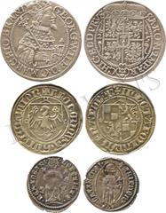 WORLD COINS. MISCELLANEOUS. Hungary, Ludwig I (1342-1382), Silver Grosso, Cattaro mint, the king seated facing in majesty, rev St Trifon in an ellipse (H 553a), Silver Denar (H 542); Maria (1385-1395)