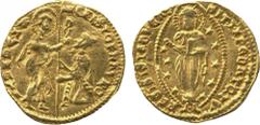 WORLD COINS. VENETIAN DUCATS AND ZECCHINI AND THEIR IMITATIONS. Christoforo Moro (1462-1471), Gold Ducat, 3.43g (Paol 1; Gig 20; F 1234). Weakly struck in parts, otherwise good very fine and rare. £45