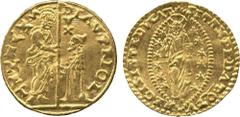 WORLD COINS. VENETIAN DUCATS AND ZECCHINI AND THEIR IMITATIONS. Lorenzo Priuli (1556-1559), Gold Zecchino, 3.46g (Paol 1; Gig 35). Traces of light creasing, otherwise good very fine and scarce. £300-4