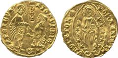 WORLD COINS. VENETIAN DUCATS AND ZECCHINI AND THEIR IMITATIONS. Roman Senate (1350-1439). Third Period, Gold Ducat, S. PETRVS reading outwardly upwards to left, SEN reading vertically upward in the ce
