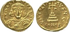 ANCIENT COINS. A Collection of Byzantine Gold Coins . Mint of Constantinople, unless otherwise stated. Tiberius III Apsimar (AD 698-705), Gold Solidus, d tIbERI-US PE AV , bust of emperor facing, wear