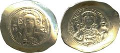 ANCIENT COINS. A Collection of Byzantine Gold Coins . Mint of Constantinople, unless otherwise stated. Michael VII Ducas (AD 1071-1078), Electrum Histamenon, IC-XC , bust of Christ facing, raising han