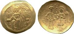 ANCIENT COINS. A Collection of Byzantine Gold Coins . Mint of Constantinople, unless otherwise stated. Isaac II Angelus (AD 1185-1195), Gold Hyperpyron, Virgin seated on high-backed throne, MP- Θ V le