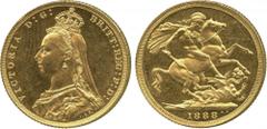 THE BENTLEY COLLECTION OF MILLED GOLD SOVEREIGNS. PART TWO. Colonial Gold Issues. SOUTH AUSTRALIA. The Sydney Branch Mint. The Extremely Rare 1888 Melbourne Proof Sovereign with second legend. Victori