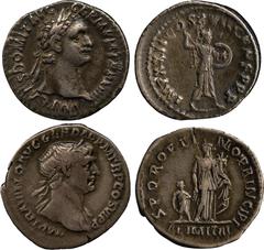 ANCIENT COINS. Roman,. A Collection Of The Coins Illustrated In Silver Heads, Royal Tales. Domitian (AD 81-96), Silver Denarius, AD 94, IMP CAES DOMIT AVG GERM P M TR P XIIII , laureate head right , r