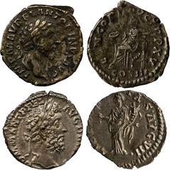 ANCIENT COINS. Roman,. A Collection Of The Coins Illustrated In Silver Heads, Royal Tales. Marcus Aurelius (AD 161-180), Silver Denarius, AD 161, IMP M AVREL ANTONINVS AVG , laureate bust right , rev 