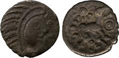 BRITISH COINS. Ancient British. A Collection Of The Coins Illustrated In Silver Heads, Royal Tales. Uninscribed and Dynastic Issues. Atrebates and Regni, Uninscribed (mid 1st Century BC), Silver Unit,