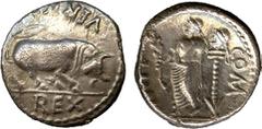 BRITISH COINS. Ancient British. A Collection Of The Coins Illustrated In Silver Heads, Royal Tales. Uninscribed and Dynastic Issues. Atreb ates and Regni, Verica (c. AD 10-40), Silver Unit, VERICA (in