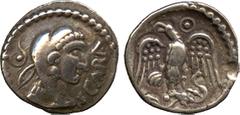 BRITISH COINS. Ancient British. A Collection Of The Coins Illustrated In Silver Heads, Royal Tales. Uninscribed and Dynastic Issues. Atrebates and Regni, Caratacus (early 1st Century AD), Silver Unit,