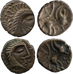 BRITISH COINS. Ancient British. A Collection Of The Coins Illustrated In Silver Heads, Royal Tales. Uninscribed and Dynastic Issues. Iceni, Uninscribed (mid to late 1st Century BC), Silver Units (2), 
