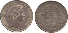 FOREIGN COINS. Greece. Otho, 5-Drachmai, 1833, Munich mint (KM 20). Lightly toned, extremely fine. £400-500