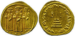 ISLAMIC COINS. PSEUDO BYZANTINE. YG B - Umayyad Imperial Image Type, anonymous temp. ‘Abd al-Malik b. Marwan, Gold Solidus. No mint name, but presumably struck in Damascus, undated (c. 72, 73, 74 H). 