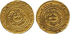 ISLAMIC COINS. Fatimid. Crusader Imitation, Fatimid Gold Dinar (fine style), “al-Amir, Sur 515h”, 3.91g. Good extremely fine and very rare. £400-500