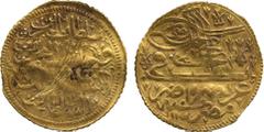 ISLAMIC COINS. Ottoman. Ahmad III, Gold Ashrafi, Misr 1115h , 3.33g (Pere 509). Good fine. £180-220